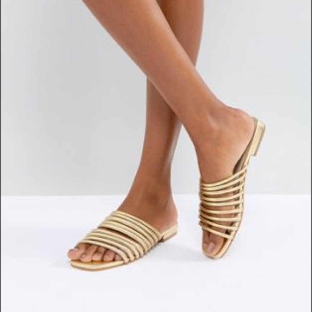 Vagabond Becky Gold Leather Multi-Strap